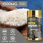 Vitaminnica Vita Husk Pysllium Husk Supplement 1000mg- High Fibre Supplement for Digestive Health, Regularity & Weight Management- Vegan & Gluten-Free - 60 Capsules - Image 8