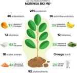 Moringa Bio de ME - 180 Tablets 1000 mg - 180 g - Premium Quality - Vitality - Energy - Skin - Multivitamins - Multiminerals - Proteins - Anti-inflammatory - Antioxidants - Image 4