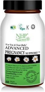 NHP Advanced Pregnancy Support - Multivitamin & Minerals for Healthy Pregnancy - Folic Acid, Iron, B Vitamins, Vitamin D3, Calcium & Magnesium -Vegan, Kosher, Halal - 60 Vegan Capsules - Image 3