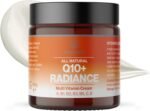 Q10+ Radiance Multivitamin Cream – CoQ10, Vitamin C, B3, B5, E & Hyaluronic Acid Daily Moisturiser | Natural Botanical | Vegan | 60g | Made in UK - Image 3
