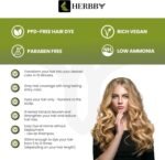 HERBBY Champ Hair Dye Shampoo for Grey Hair with 9 Herbal Extracts, Long Life (6-8 Weeks), Shiny, Uniform Colour, Instant Hair Colour - Image 4