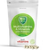 Probiotic Multivitamins & Minerals | 60 Tablets | Live Lactobacillus Acidophilus, Prebiotics, Zinc, Vitamin D, Iron & B-Complex | Gut Health & Immune Support | Just Vitamins - Made in UK - Image 4