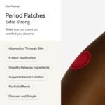 Kind Patches | Period Patches - Extra Strong | Period Relief | Botanical Plant-Based Formula with Chamomile Extract & Eucalyptus Oil | 42 Vegan Patches, 3 Months Supply - Image 4