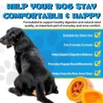 Anal Gland Soft Chews for Dogs, 150PCs Dog Anal Gland Chews with Pumpkin, Digestive Enzyme & Probiotics Support Healthy Bowel Function - Fibre Supplements Soft Chews for Dogs - 13.2oz / Beef Flavor - Image 4