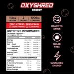 EHP Labs OxyShred Energy Drink - Sugar Free Energy Drinks with Amino Acids, Green Tea Extract, Vitamin C & L Carnitine - Carb Free, Calorie Free, Natural Caffeine, Cali Cola (12-Pack) - Image 3