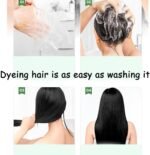 Brimless Shampoo, Herbal Bubble Gray Hair Dye Shampoo, Plant BubbleHair DyeShampoo, Pure Plant Extract For Grey Hair Color BubbleDye, DIYHair Color at Home (Black) - Image 6