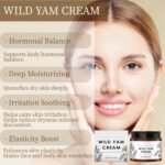Grospe Wild Yam Cream 60ml, Wild Yam Body Cream with Vitamin E & Aloe Vera, Plant-Based Moisturiser with Lavender & Coconut Oil, Soothing Body Lotion for Women - Image 3