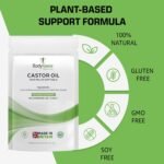 Castor Oil 1000mg Softgel - Supports Immune System Skin Hair Health Joint Wellness Relief Natural Health Supplement - 30 Softgels, 1 Month Supply - Image 4