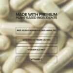 Vitamin D3 K2 MK7 Calcium Supplement with Aquamin Red Algae | Bone Strength and Immune Support | Natural Lichen D3 Plus Vitamin C | Vegan Non GMO | 30 Capsules | Made in UK | AETERNAL - Image 5