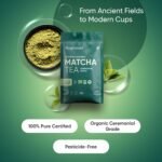 Ceremonial Grade Matcha Green Tea Powder | 100g Organic Matcha Powder | Soil Association Certified | No Fillers & Pesticides | Vegan-Friendly - Image 3