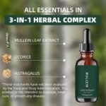 Lung Cleanse Drops, Daily Respiratory Support, 60ml, Natural Lungs Supplement, Soothing Lung Drops, Refreshing and Soothing Effect, for Men, Women, and Adults Daily Use at Home, Offices, Or Travel - Image 7