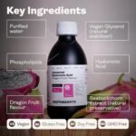 Youth & Earth Liposomal Hyaluronic Acid Liquid - Pure Hyaluronic Acid Supplements for Natural Skin Hydration & Joint Supplements for Men & Women - 100% Vegan Formula Dragon Fruit Flavor (250ml) - Image 4