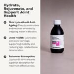 Youth & Earth Liposomal Hyaluronic Acid Liquid - Pure Hyaluronic Acid Supplements for Natural Skin Hydration & Joint Supplements for Men & Women - 100% Vegan Formula Dragon Fruit Flavor (250ml) - Image 5