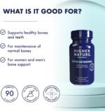 Higher Nature - Super OsteoFood - Supports Healthy Bones & Teeth - with Calcium, Vitamin C & D - Bone Health Formula - Vegetarian & Vegan - 90 Tablets - Image 3