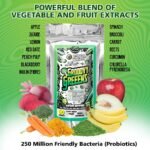 Grooovy Greeens, Gummies with Powerful Blend of Fruit and Vegetable Extracts to Support Gut Health and Digestion and Boost Energy, Suitable for Vegans, Orange and Lemon Flavour 60 Gummmies - Image 3