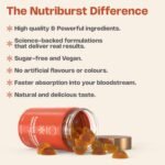 Nutriburst Turmeric Curcumin with Black Pepper Extract - Powerful Antioxidants & Anti-inflammatory, Supports Joint & Muscle Health - Vegan, Sugar Free - 60 Ginger Gummies - 1 Month Supply - Image 5