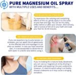 Magnesium Spray, Pure Magnesium Oil Spray High Absorption 100% Pure&Natural Magnesium Oil Body Spray, Supports Muscle Recovery and Leg Cramps, 60ML - Image 6