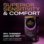 SKYN Elite Condoms Pack of 36 / Skynfeel Latex Free for Men, Regular Size, Ultra-Thin & Soft, Smooth Straight Shape, 53mm Wide - Image 3