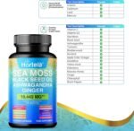 Sea Moss Complex 19,445mg Extract Including Bladderwrack & Burdock Root - 120 High Strength Capsules Providing 60 Day Supply -Black Seed Oil, Ashwagandha, Ginger -Vegan - Multivitamin Herbal Blend - Image 4