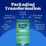 Tetley Fresh Mint Tea Bags - Refreshing Peppermint & Spearmint Blend - Naturally Caffeine-Free - Smooth & Cooling Herbal Infusion - Rainforest Alliance Certified - 25 Teabags (1 Pack) - Image 5