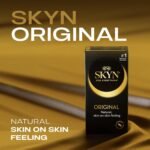 SKYN Original Condoms Pack of 50 / Skynfeel Latex Free Condoms for Men, Regular Size, Strong & Thin, Smooth Straight Shape, 53mm Wide - Image 3
