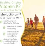 Healthy Origins, Vitamin K2 as MK-7, 100 mcg, 60 Vegetarian Softgels, High Strength, Gluten Free, SOYA Free, Non-GMO - Image 3