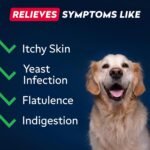STRELLALAB Dog Probiotics for Gut Health & Digestive Enzymes Fiber Supplement - Anti Diarrhea, Constipation, Upset Stomach, Gas Relief - Digestion Treats Chews - 60 Chews Pork - Image 3