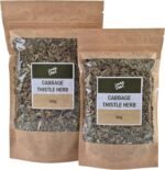 Lowhill Valley Cabbage Thistle Herb Tea - Cut and Dried Cirsium Oleraceum Leaves and Flowers for Liver, Digestive Aid, and Detox Support - Mildly Bitter Flavour - 100% Natural - 50g - Image 3