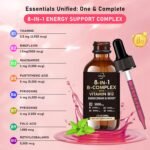 Vitamin B12 Liquid Drops High Strength 5000mcg per Serving - Vegan Supplement - 60ml Bottle at 4X Concentration - Premium Vitamin B12 Extract - 2 Month Supply - Image 3