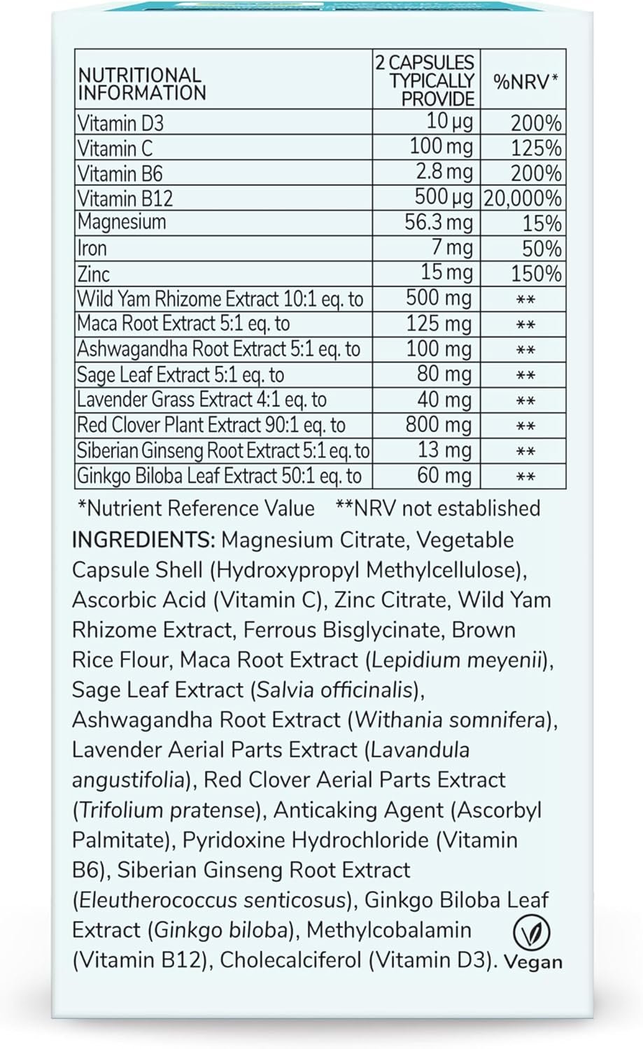 Health & Her Perimenopause Supplements for Women - Wellbeing Support for The Early Stage of Menopause - 4 Month Supply, 240 Capsules - Vegan & Gluten Free - Image 8