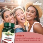 Natures Aid Selenium Tablets 200ug - High Potency Antioxidant Immune Support Supplement - Supports Thyroid Health Metabolism Wellness - Vegan Gluten-Free Non-GMO Natural Supplement - 90 Tablets - Image 3