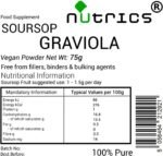 GRAVIOLA Fruit 75g Powder Soursop - Annona muricata - Suitable for Vegan Vegetarian - Image 3