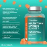 Multivitamin ProBio Gummies for Women and Men | 60 Count | Orange Flavour | 15 Essential Nutrients with 3 Biotic Strains for Daily Support | 5 Billion CFU | Vegan Supplement | by Horbaach - Image 3