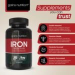 GN Iron Bisglycinate | 365 High Strength Iron Tablets (Ferrous Bisglycinate) - 14mg per Serving | Supplements for Women & Men | Non-GMO, Gluten & Allergen Free | Made in The UK - Image 3