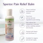 Mistry's Sportee Pain Relief Balm, 100ml - Healing & Soothing, Gentle for Headaches, Muscular Aches, Sprains, Swelling, Bumps & Bruises - Additive Free, Vegan - Image 4
