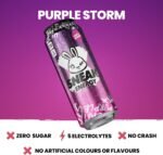 SNEAK | Cans Purple Storm | In-Game Focus Boost Energy Drink, Zero Sugar, Low-Calorie, Vegan | 500ml x 12 - Image 3