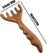 Scalp Massage Comb - Wide Tooth Wooden Manual Comb | Wood Material With Relaxation Design, Scalp And Hair Massage Tool For Face Neck Shoulders Men Women Daily Travel Use - Image 7