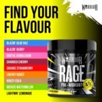 Warrior Rage Pre-Workout Powder, 300 mg Caffeine High Stim Energy Booster with Beta-Alanine, Creatine, BCAAs, Citrulline & AAKG for Focus, Strength & Muscle Pump - Lightin' Lemonade - Image 9