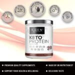 K-GEN™ Keto Collagen Protein Powder Natural Multi Collagen Chocolate Blend, Coconut MCT Vitamin C+B6 | UK Made Advanced Ketosis for Keto & Paleo | Low Carb Free-from: Sugar, Whey & Gluten - Image 3