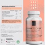Hydrolysed Marine Collagen Complex | 60 Tablets | Hyaluronic Acid, Vitamin C, Vitamin E, Copper & Biotin | Super Strength Type 1 Collagen Supplement for Skin, Hair, Nails, Bones & Joints | Grounded UK - Image 5