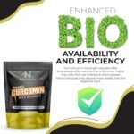 Curcumin Turmeric Supplement 60 Vegan Liquid-Filled Capsules - 1000mg - Capsules with Vitamin D3 - Turmeric Curcumin Supplement for Joint Pain Relief & Energy - Image 7