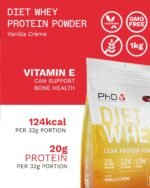 PhD Nutrition Diet Whey Lean Protein Powder | Vanilla Crème Whey Protein Powder 1 kg Bag - Image 4