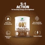 Nature's Finest by Nutrisslim OK! FatBurn Coffee | Coffee Drink with 5in1 Action for Energy and weightloss | with L-carnitine, Elderberry and Guarana, 150.0 grams, 150.0 gram, Pack of 1 - Image 6