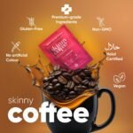 Skinny Coffee | 28 Day Weight Management Programme | 5g x 28 Vegan & Non-GMO Sachets | Green Tea with Arabica Coffee Beans, Green Coffee & L-Carnitine | Low Carb, Low-Fat & Instant Coffee - Image 5