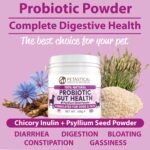 Dog Probiotics for Gut Health, Cats Pro Biotics, Prebiotic with Chicory Inulin and Psyllium Husk Powder for Canine Feline Powder with Natural Fibre Digestion Enzymes, 100g - Image 4