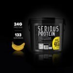 SERIOUS Protein – Protein Powder – 4kg – Low Carb – Supports Lean Muscle Growth – Recovery Supplement - The Bulk Protein Company - 133 Servings (Banana) - Image 3