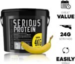 SERIOUS Protein – Protein Powder – 4kg – Low Carb – Supports Lean Muscle Growth – Recovery Supplement - The Bulk Protein Company - 133 Servings (Banana) - Image 4