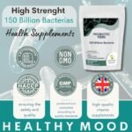 Probiotics Fibre 250 Capsules – Advanced Digestive Health & Immune Support Formula with Prebiotic Fiber – 10 Billion CFU, Non-GMO, Vegan & Vegetarian Friendly - Image 5