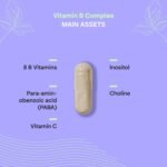 Vitamin B Complex + Vitamin C - High Dosage - 8 Vitamins B C Inositol Choline PABA - Complete Vitamin B Complex B1 B2 B3 B5 B6 Biotin (B7) Folic Acid (B9) B12-90 Capsules Nutralie - Image 5