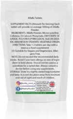 Alfalfa 500mg 180 Tablets – Plant-Based Supplement for Detox, Digestion & Immune Support – Rich in Vitamins & Minerals – Vegan - Image 4